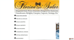 Desktop Screenshot of floriansolarproducts.com