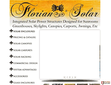 Tablet Screenshot of floriansolarproducts.com
